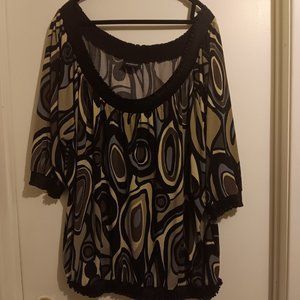 Pattern dress top